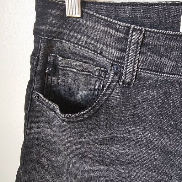 EUC LIKE NEW KANCAN BLACK 2 TONED RAW HEM HIGH RISE JEGGING SIZE 11 / 29 - Picture 4 of 16